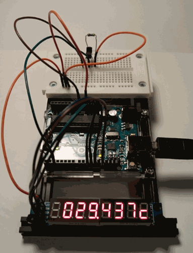 arduino dallas temperatur anzeige