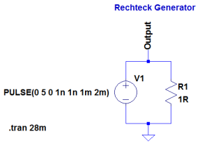 LTSpice voltage square Wave example