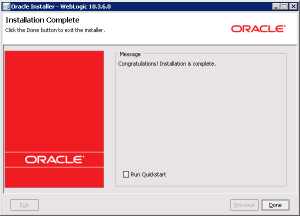 WebLogic Install Screen 11