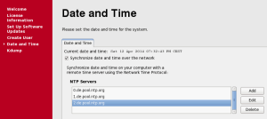 ntp Server eintragen