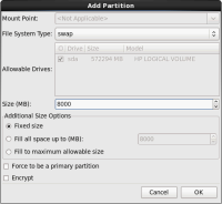 Add Swap Partition