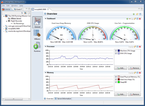 Java Mission Control mit der Oracle NoSQL DB