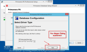  Database Konfiguration Dialog