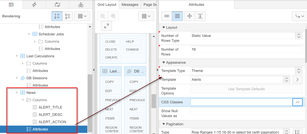  Template Type für Classic Report auf Alert setzen