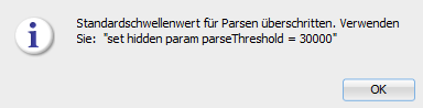  Oracle SQLDeveloper 20.4 set hidden param parseThreshold