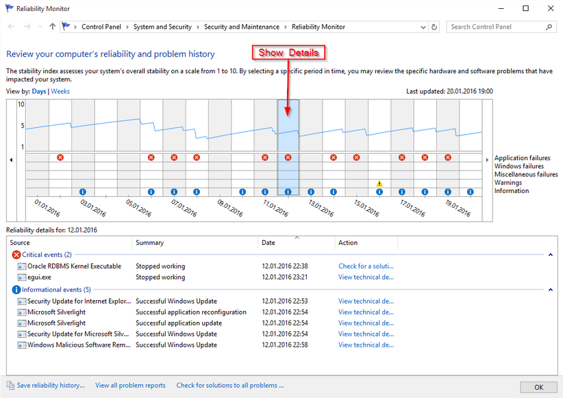  Windows Reliability Monitor Monitor